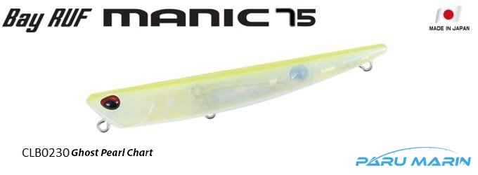 Duo Bay Ruf Manic 75 CLB0230 Ghost Pearl Chart