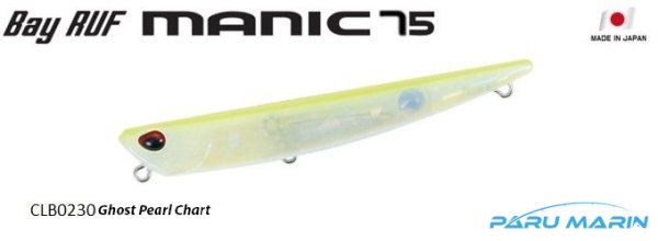 Duo Bay Ruf Manic 75 CLB0230 Ghost Pearl Chart