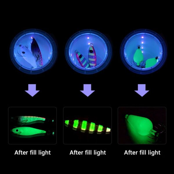 UV Led Mor Işık - Glow Şarj Edici Fener