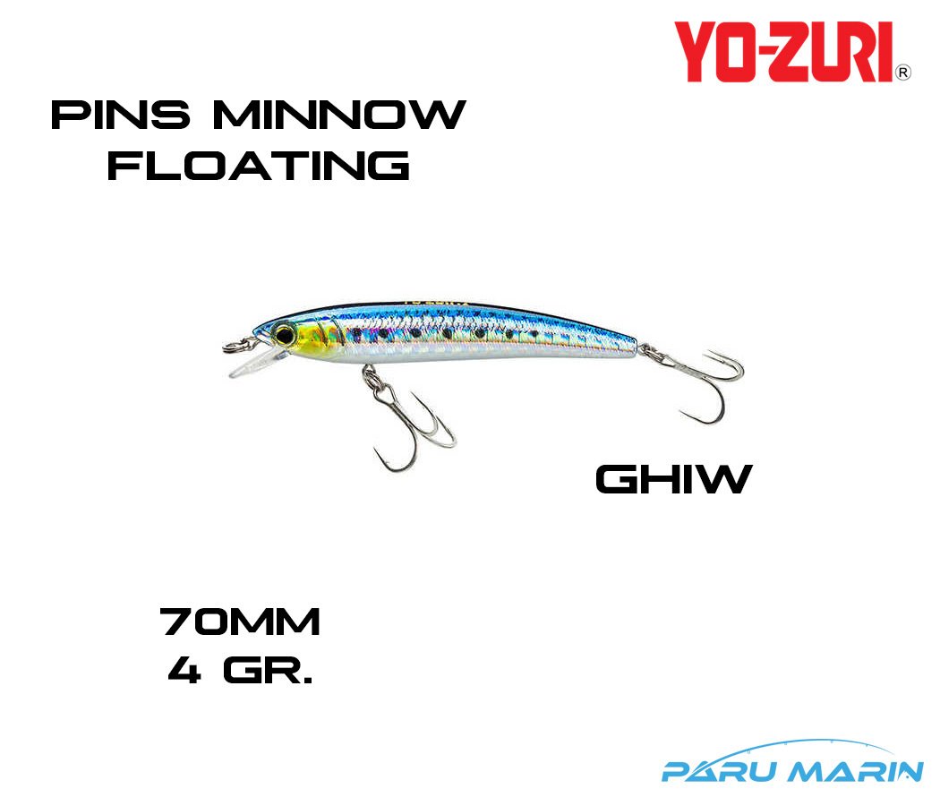 Yozuri Pins Minnow Floating F1162 70mm Sahte Yem GHIW