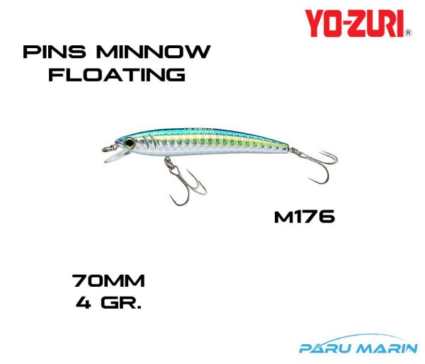 Yozuri Pins Minnow Floating F1162 70mm Sahte Yem M176