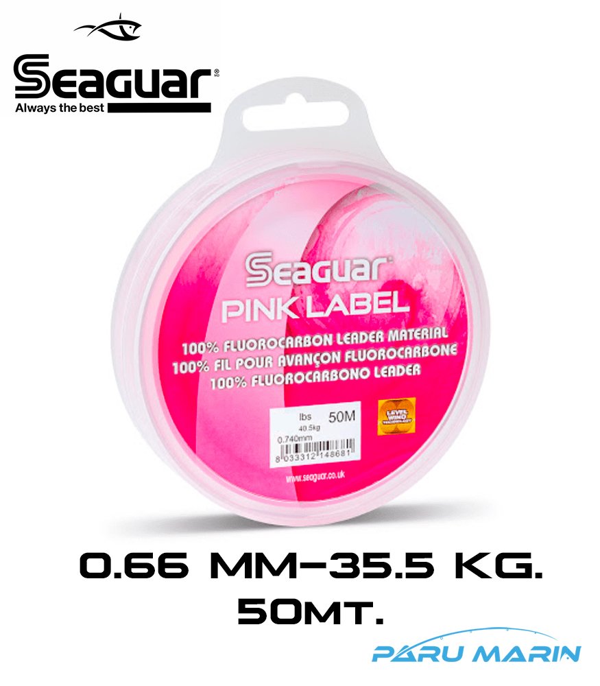 SEAGUAR Pink Label 0,66mm 79lb 35,5kg 50mt