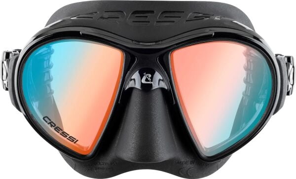 Cressi Zeus Black / Black + Iridium Lens Dalış ve Yüzme Maskesi