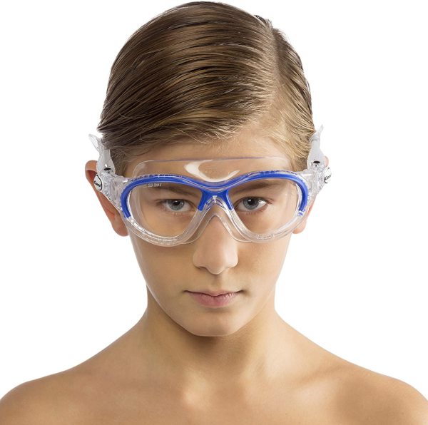 Cressi Mini Cobra 7-15 Yaş Clear / Blue Yüzücü Gözlüğü