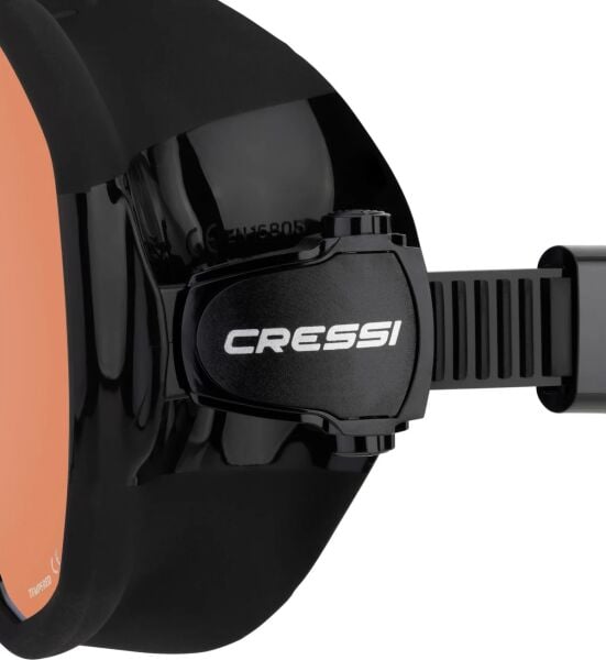 Cressi Z2 Black / Blue Orange Lens Dalış ve Yüzme Maskesi
