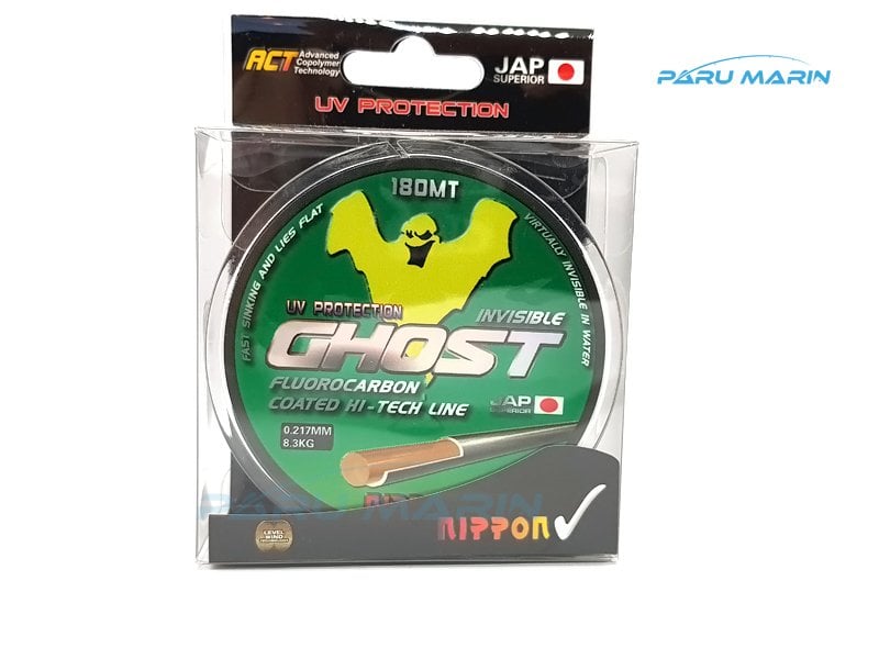 Nippon Ghost 0.21mm 8.3kg 180m. Florokarbon Misina