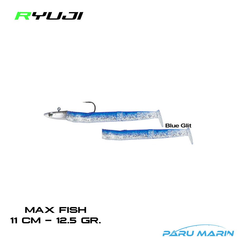 Ryuji Max Fish 11cm 12.5gr. Silikon Yem Blue Glit