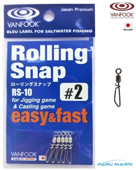 Vanfook Rolling Snap Klips RS-10 #2 , 5 Adet