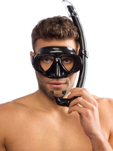 Cressi Perla Mare Maske ve Şnorkel Set Siyah / Mavi