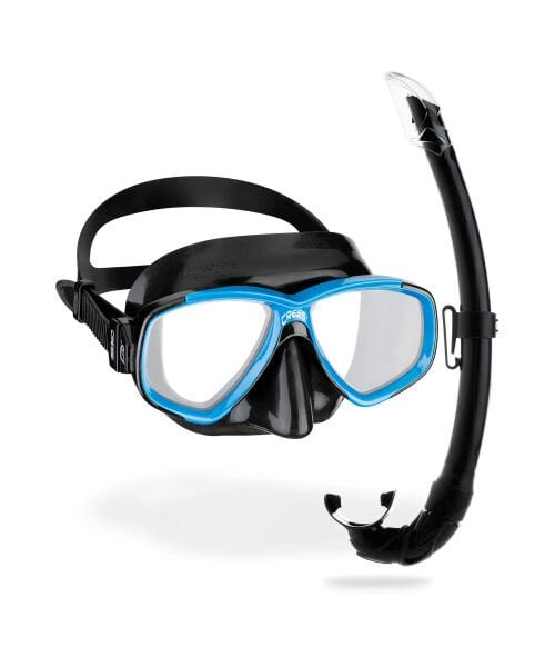 Cressi Perla Mare Maske ve Şnorkel Set Siyah / Mavi