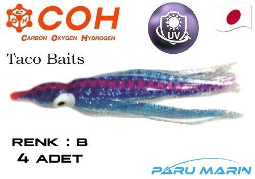 COH Salty Tako Baits Silikon Ahtapot 9cm. 4lü - B