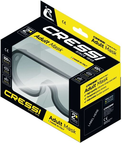 Cressi Perla Green/Black Dalış ve Yüzme Maskesi