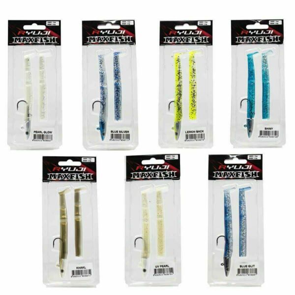 Ryuji Max Fish 11cm 12.5gr. Silikon Yem Khaki Glow