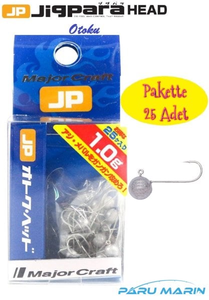 Major Craft Jigpara Otoku Head 1.0gr. (25 adet)