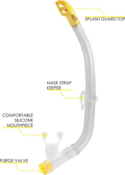 Cressi Junior 7-15 Yaş Ondina Maske Şnorkel Seti Sarı