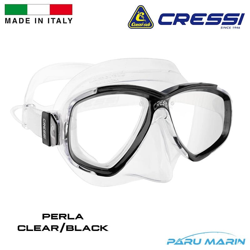 Cressi Perla Clear / Black Dalış ve Yüzme Maskesi