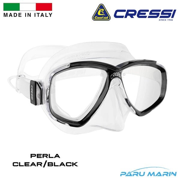 Cressi Perla Clear / Black Dalış ve Yüzme Maskesi