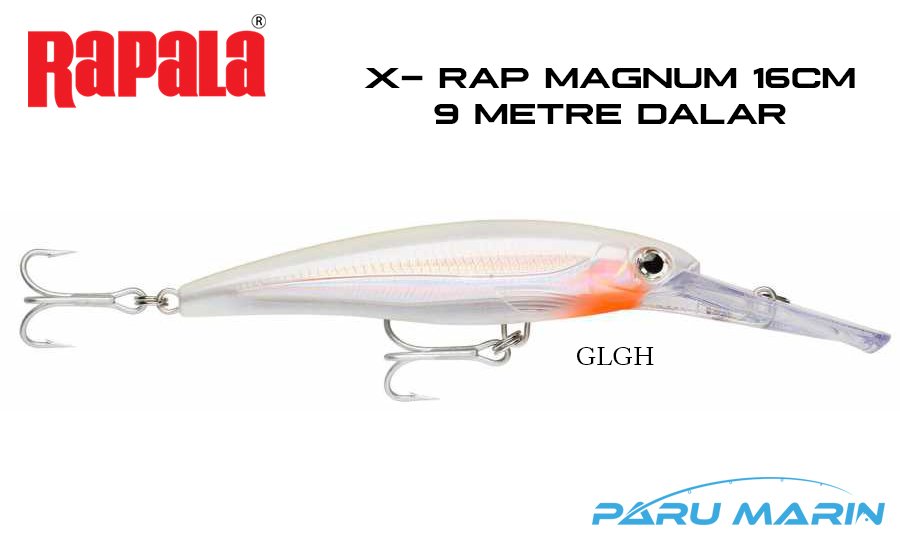 Rapala X-Rap Magnum-30, 16cm Gövde, Sahte Balık GLGH - GLOW GHOST