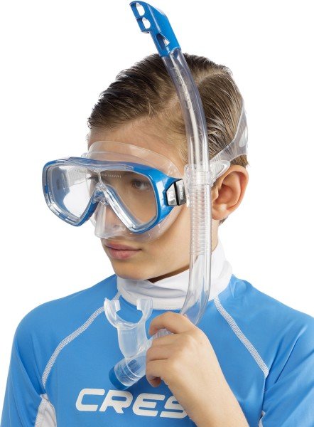 Cressi Junior 7-15 Yaş Ondina Maske Şnorkel Seti Mavi
