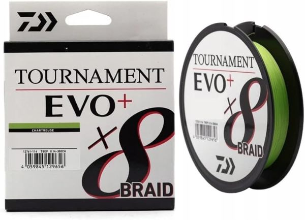Daiwa Tournament Evo+ x8 135 Mt. 0.10mm 6.7kg. Açık Yeşil İp Misina