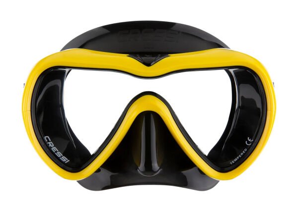 Cressi A1  Black / Lime Dalış ve Yüzme Maskesi