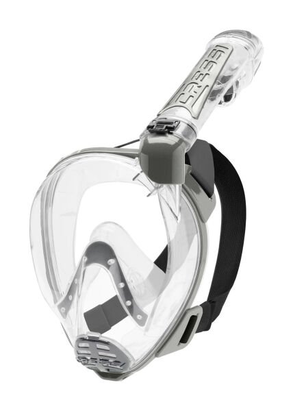 Cressi Duke Tam Yüz Maske M/L Clear Silver