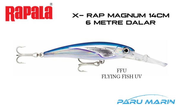Rapala X-Rap Magnum-20, 14cm Gövde, Sahte Balık FFU - FLYING FISH UV