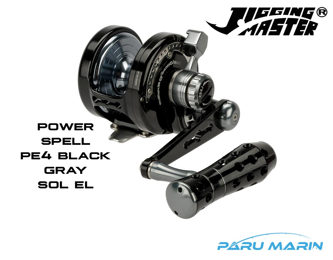 Jigging Master Power Spell Pe4 Black Gray (Sol El) Jig Çıkrık Olta Makinesi