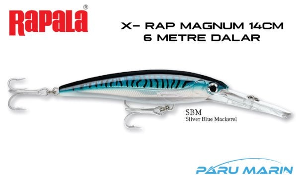 Rapala X-Rap Magnum-20, 14cm Gövde, Sahte Balık SBM - SILVER BLUE MACKEREL