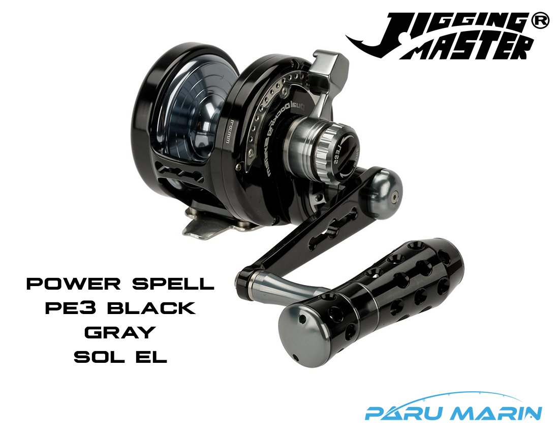 Jigging Master Power Spell Pe3 Black Gray (Sol El) Jig Çıkrık Olta Makinesi
