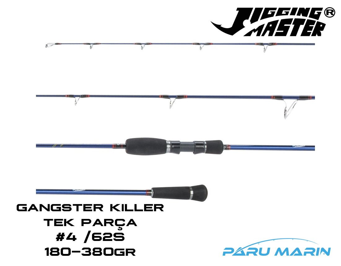 Jigging Master Gangster Killer #4/62S 186cm 180-380gr. Tetiksiz Spiral Slow Jig Kamış