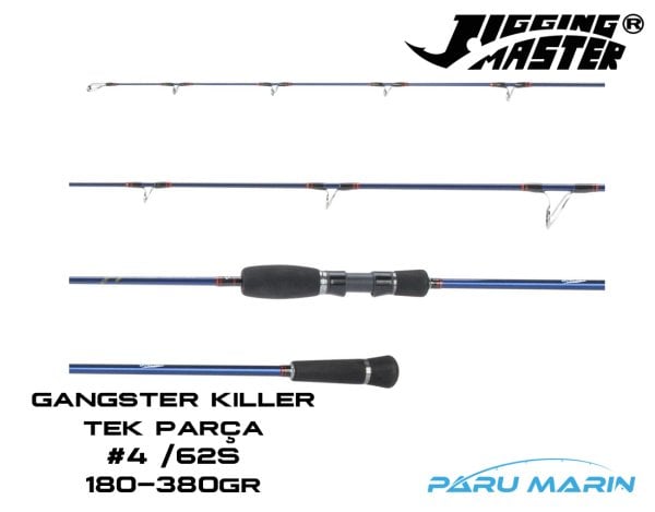 Jigging Master Gangster Killer #4/62S 186cm 180-380gr. Tetiksiz Spiral Slow Jig Kamış