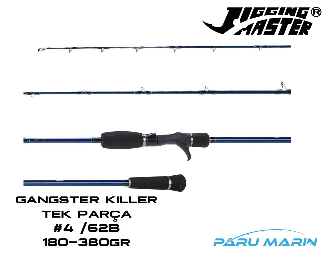 Jigging Master Gangster Killer #4/62B 186cm 180-380gr. Tetikli Spiral Slow Jig Kamış