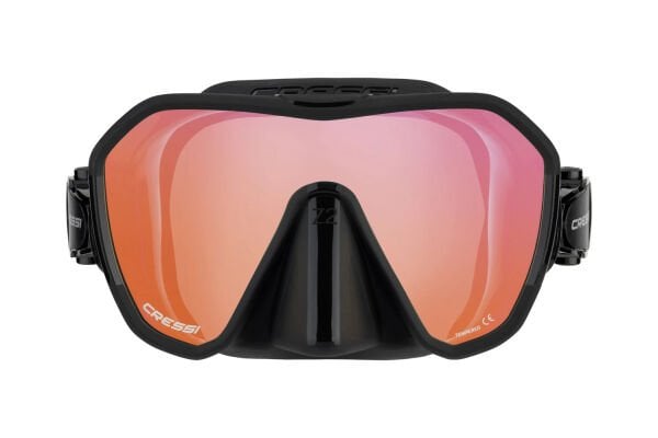 Cressi Z2 Black / Orange Lens Dalış ve Yüzme Maskesi