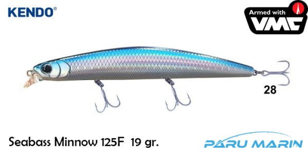 Kendo Seabass Minnow 125F 19gr. Suni Yem No:28