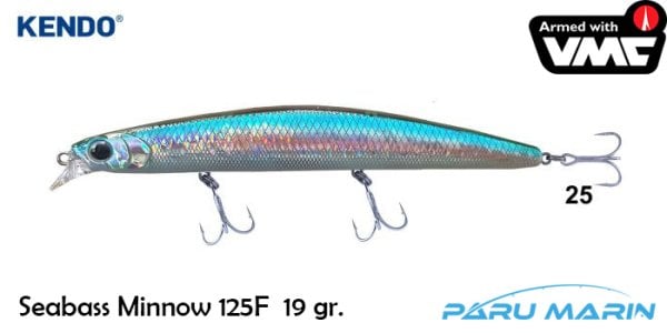 Kendo Seabass Minnow 125F 19gr. Suni Yem No:25