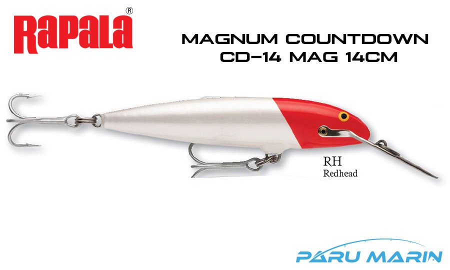 Rapala CD Magnum14, 14cm Metal Gaga Sahte Balık RH - RED HEAD