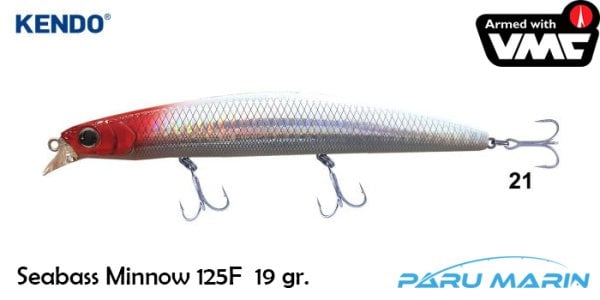 Kendo Seabass Minnow 125F 19gr. Suni Yem No:21