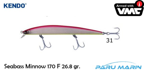 Kendo Seabass Minnow 170 26.8gr. Floating Suni Yem No:31