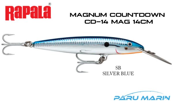 Rapala CD Magnum14, 14cm Metal Gaga Sahte Balık SB - SILVER BLUE