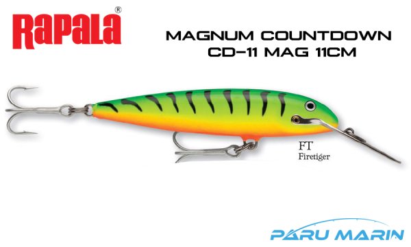 Rapala CD Magnum11, 11cm Metal Gaga Sahte Balık FT - FIRE TIGER