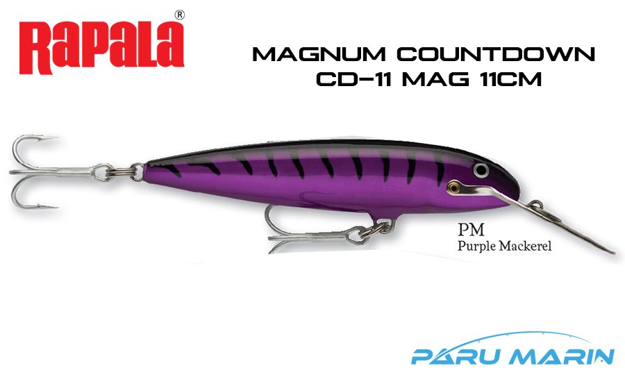 Rapala CD Magnum11, 11cm Metal Gaga Sahte Balık PM - PURPLE MACKEREL