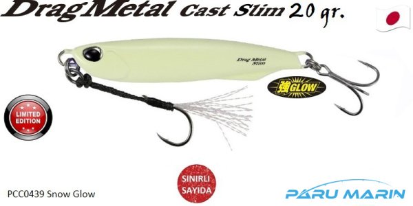 Duo Drag Metal Cast Slim Tachi Jig 20gr. PCC0439 / Snow Glow
