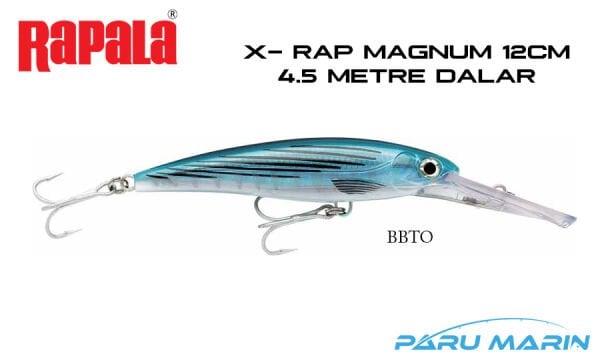 Rapala X-Rap Magnum-15, 12cm Gövde, Sahte Balık BBTO - BLUE BONITO