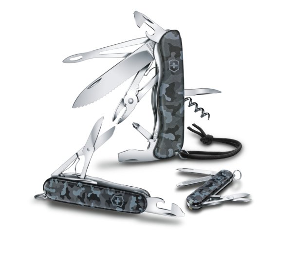 Victorinox 1.3713.942 Huntsman 91mm Mavi Kamuflaj Çakı