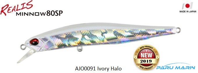 Duo Realis Minnow 80SP AJO0091 / Ivory Halo