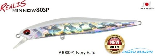 Duo Realis Minnow 80SP AJO0091 / Ivory Halo