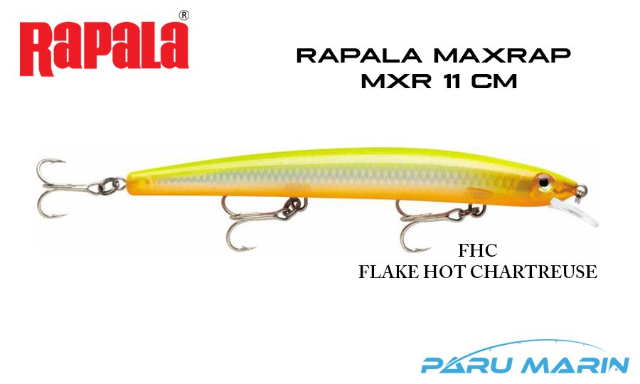 Rapala Maxrap 11 cm Sahte Balık FHC - FLAKE HOT CHARTREUSE