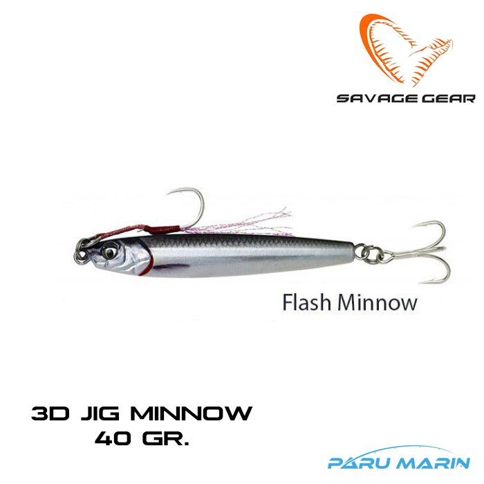 Savage Gear 3D Jig Minnow 40gr. Jig Flash Minnow
