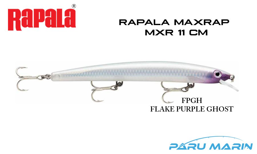 Rapala Maxrap 11 cm Sahte Balık FPGH - FLAKE PURPLE GHOST